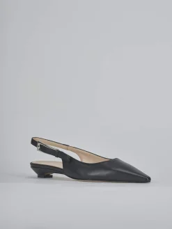 Ballerine tacco 2cm pelle nero