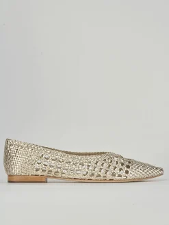 Ballerine tacco 1cm pelle oro