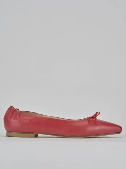 Ballerine tacco 1cm pelle rosso