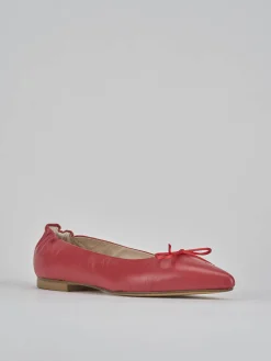 Ballerine tacco 1cm pelle rosso