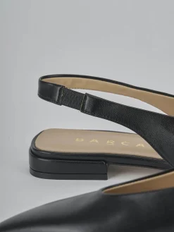 Ballerine tacco 1cm pelle nero