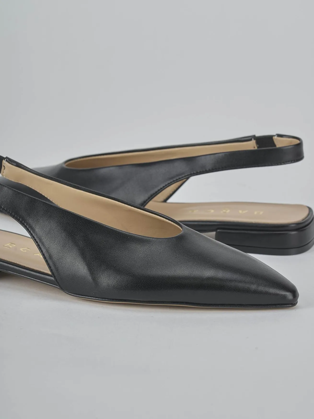 Ballerine tacco 1cm pelle nero