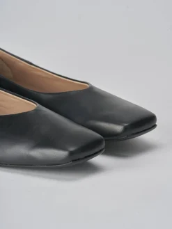 Ballerine tacco 1cm pelle nero