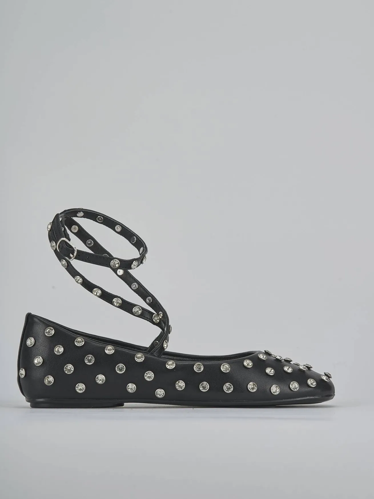 Ballerine tacco 1cm pelle nero