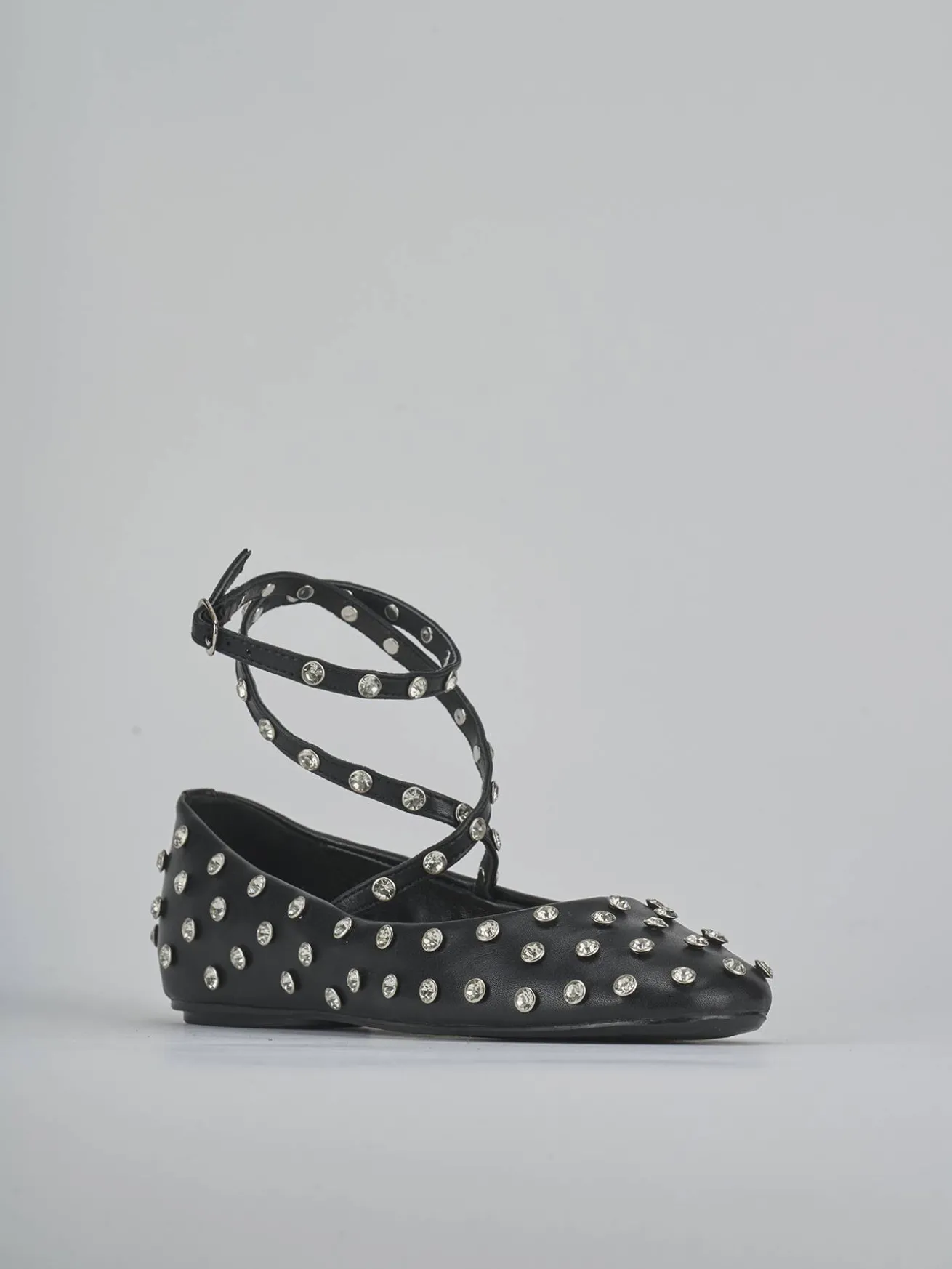 Ballerine tacco 1cm pelle nero