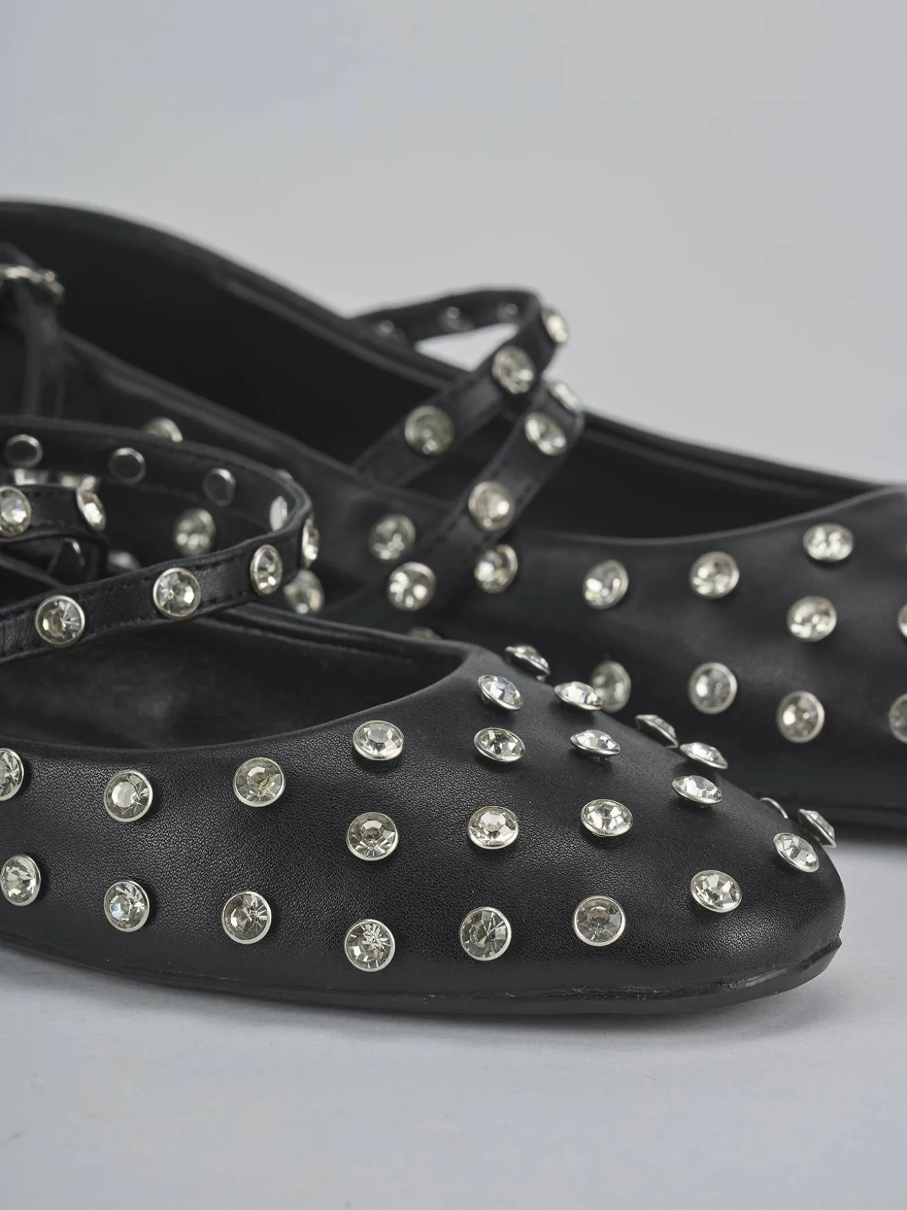 Ballerine tacco 1cm pelle nero