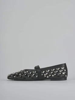 Ballerine tacco 1cm pelle nero