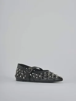 Ballerine tacco 1cm pelle nero