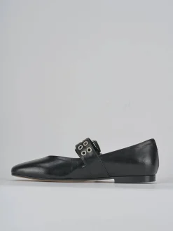 Ballerine tacco 1cm pelle nero
