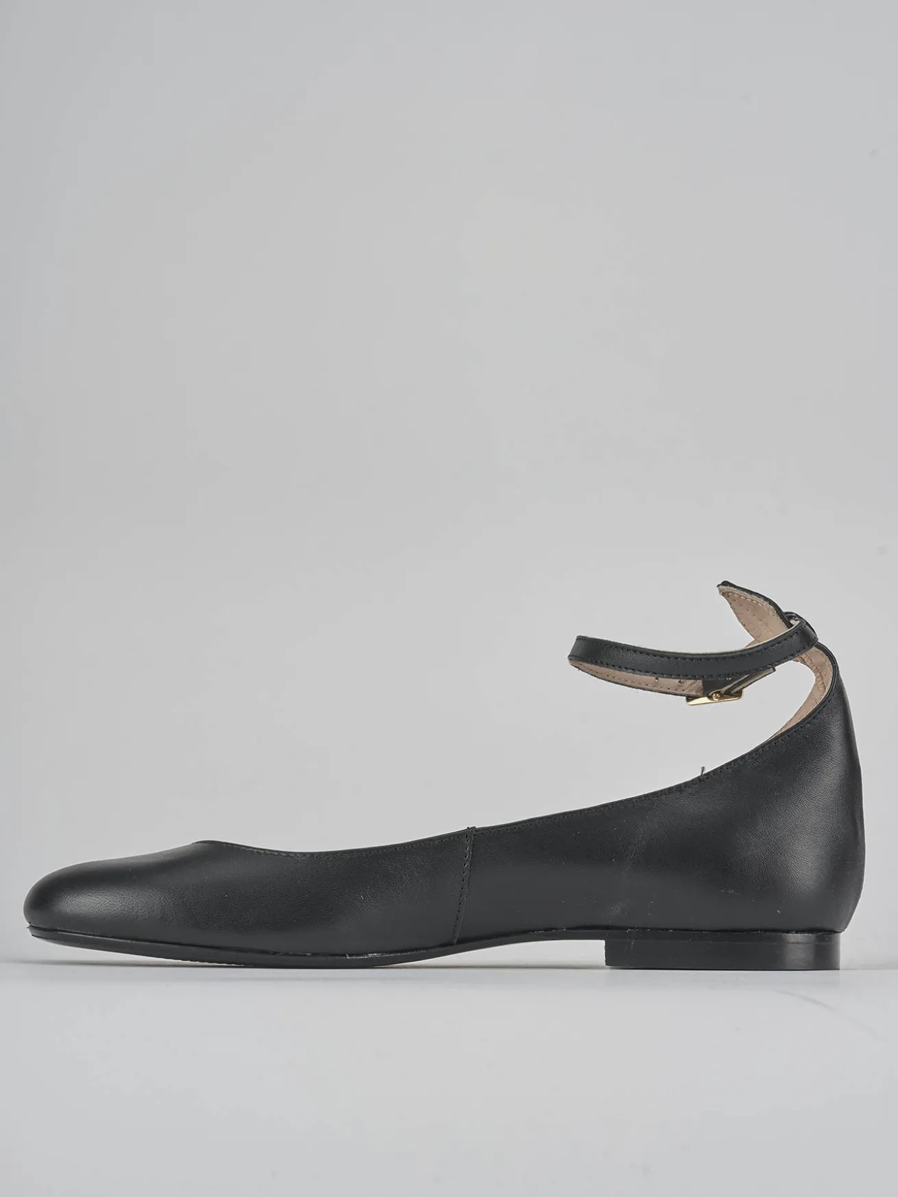 Ballerine tacco 1cm pelle nero