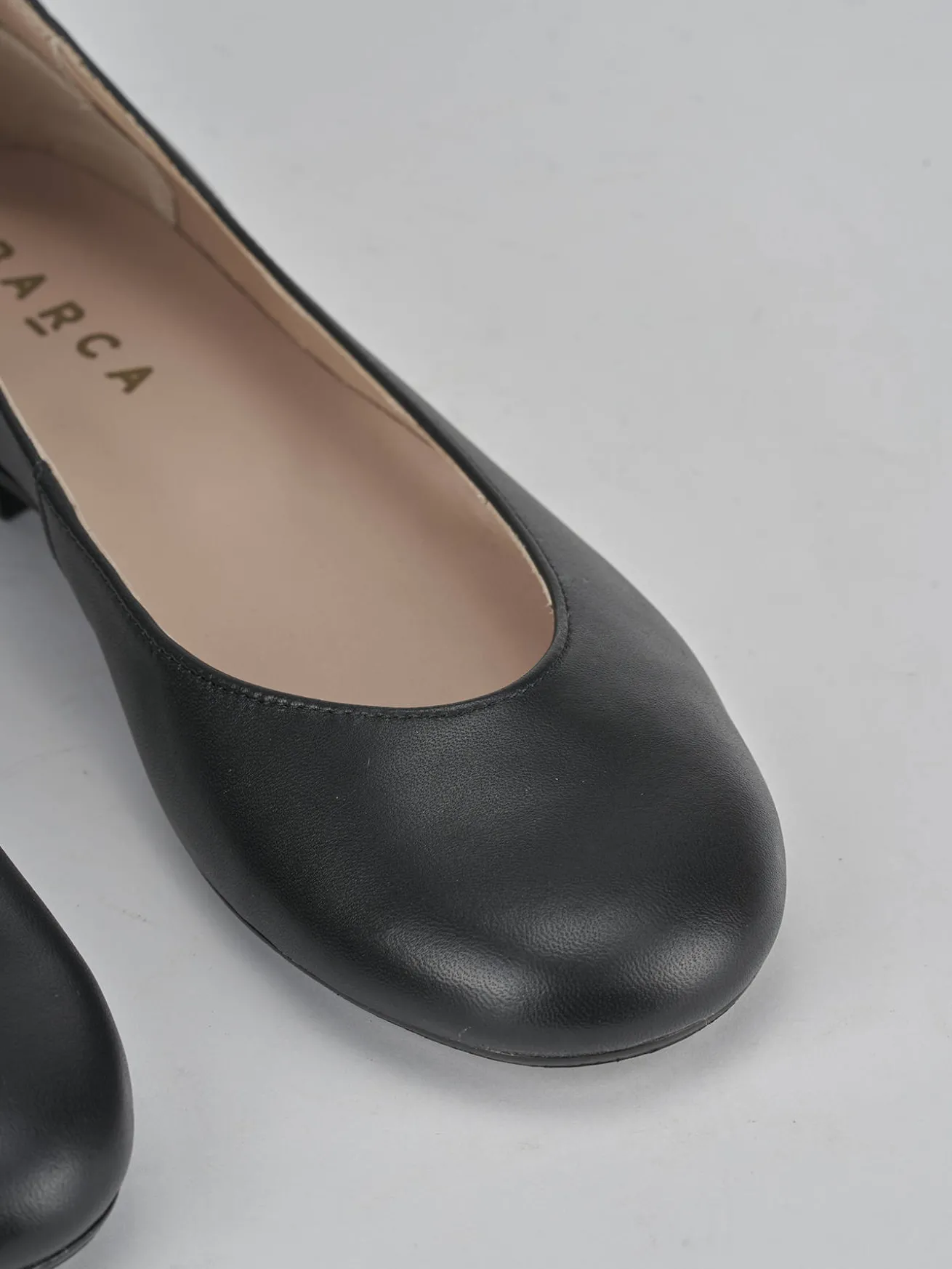 Ballerine tacco 1cm pelle nero