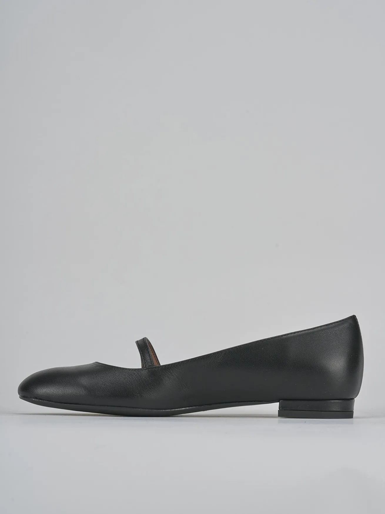 Ballerine tacco 1cm pelle nero