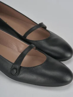 Ballerine tacco 1cm pelle nero