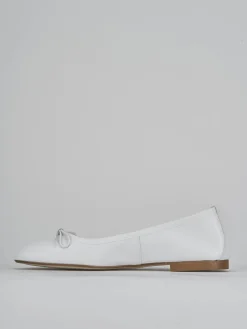Ballerine tacco 1cm pelle bianco