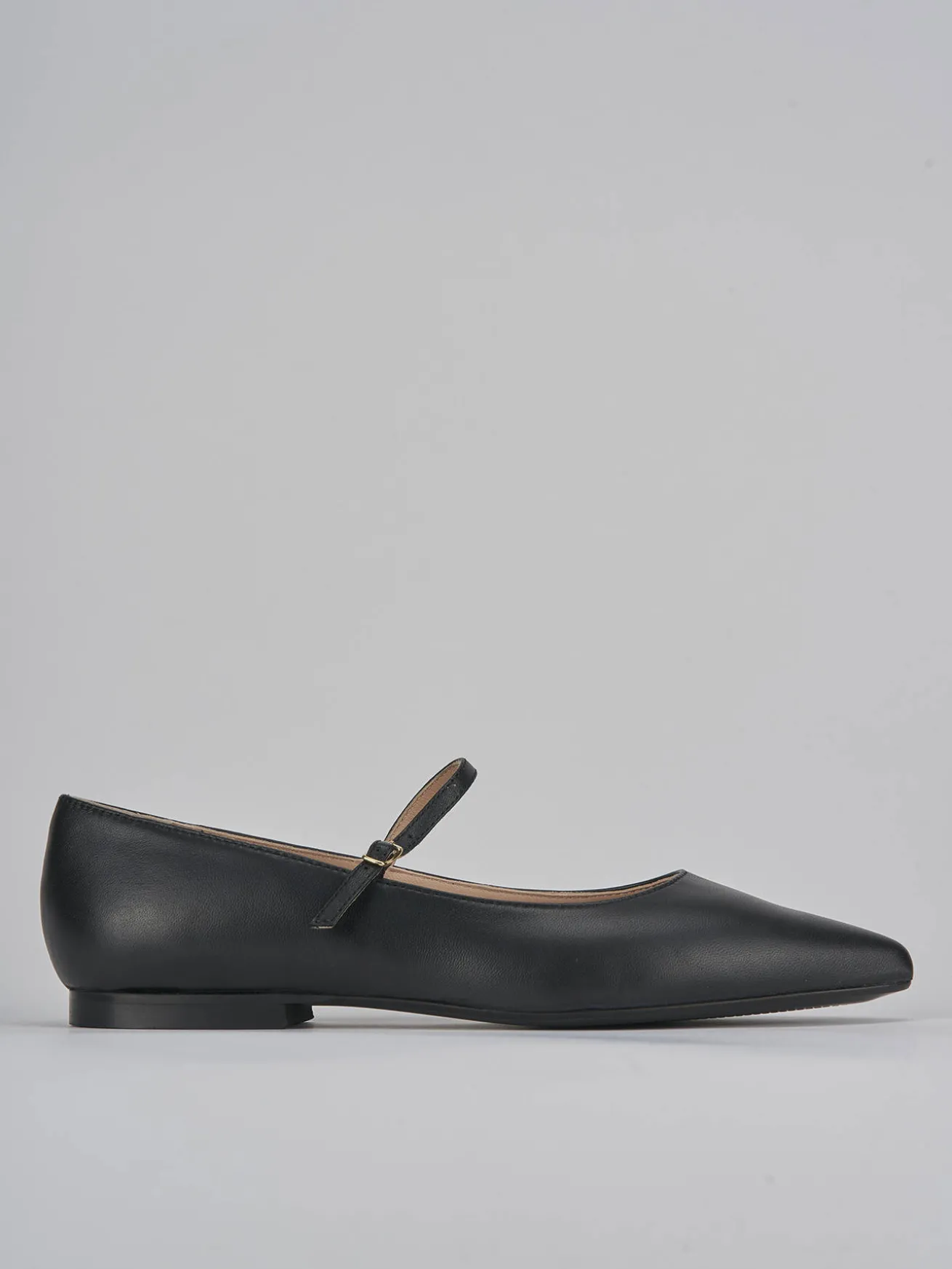 Ballerine tacco 1cm pelle nero