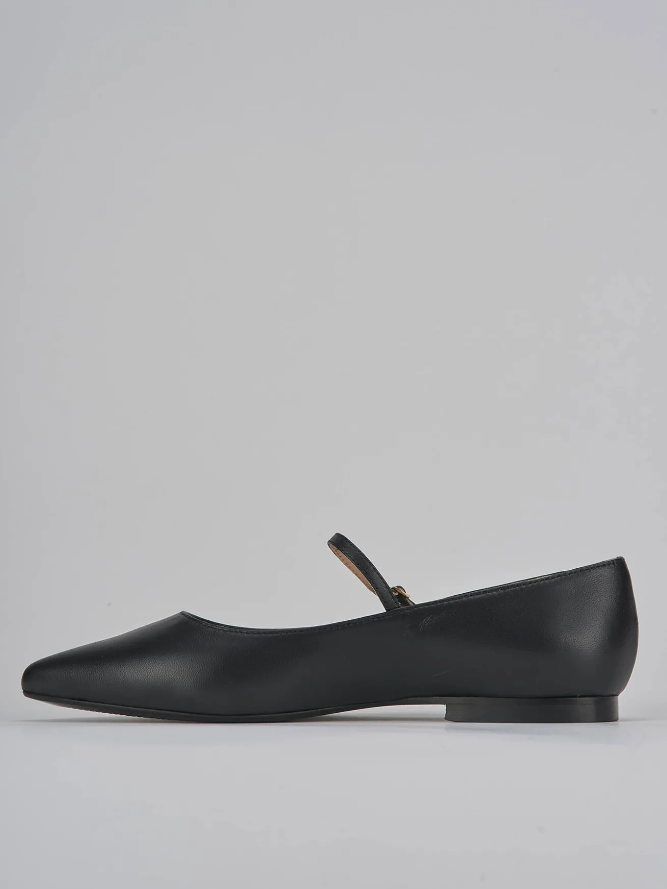 Ballerine tacco 1cm pelle nero