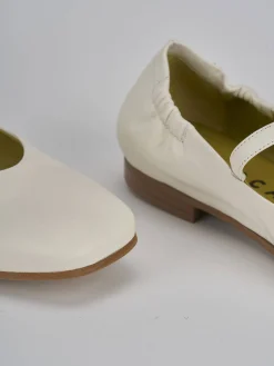 Ballerine tacco 1cm pelle beige