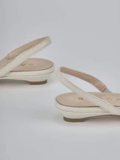 Ballerine tacco 2cm pelle beige