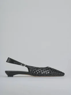 Ballerine tacco 2cm pelle nero