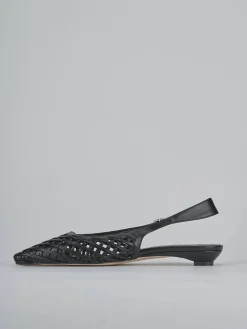 Ballerine tacco 2cm pelle nero