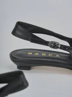 Ballerine tacco 2cm pelle nero