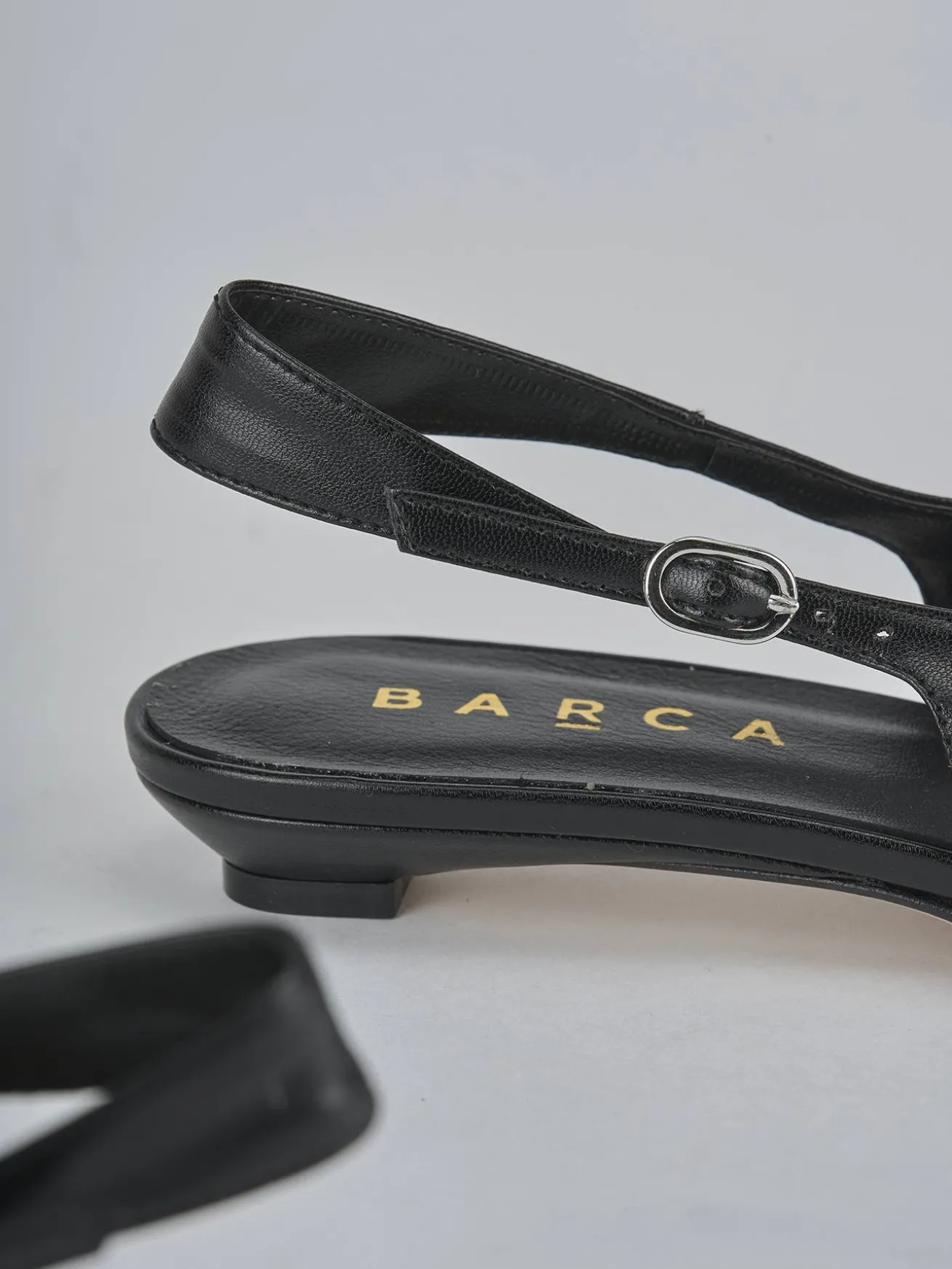 Ballerine tacco 2cm pelle nero