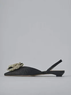 Ballerine tacco 2cm pelle nero