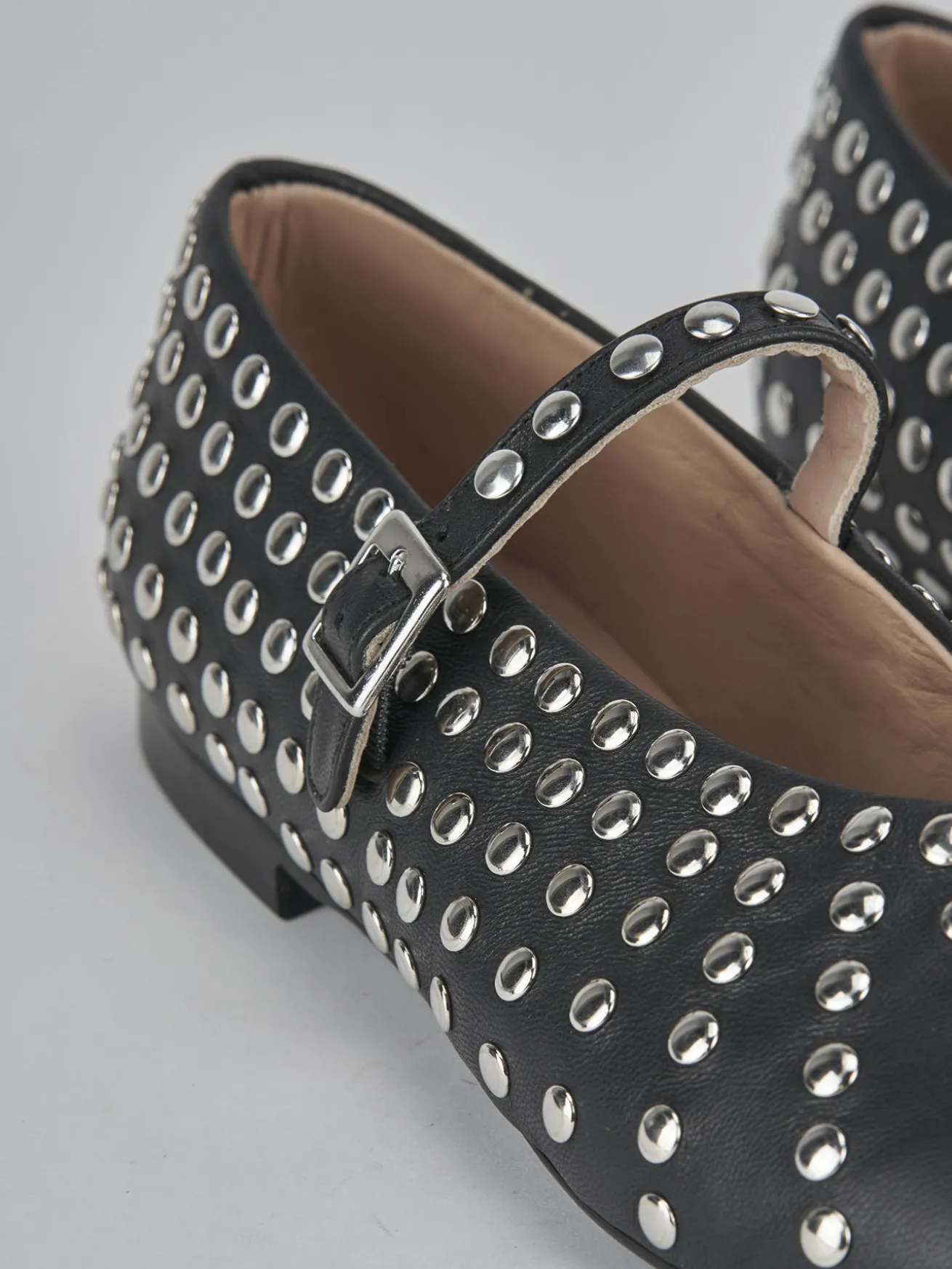 Ballerine tacco 1cm pelle nero