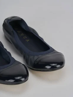 Ballerine tacco 1cm pelle blu