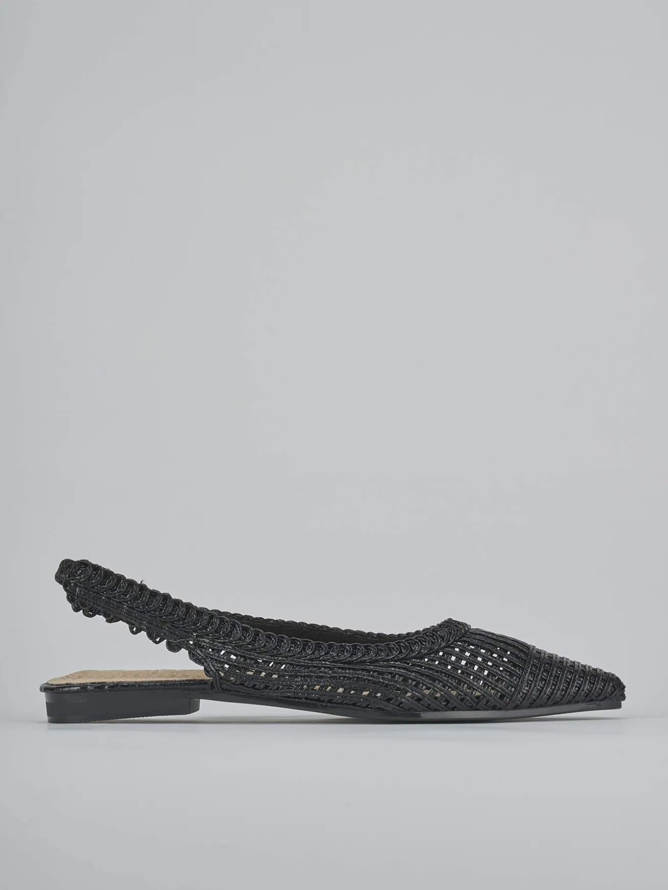 Ballerine tacco 1cm pelle nero