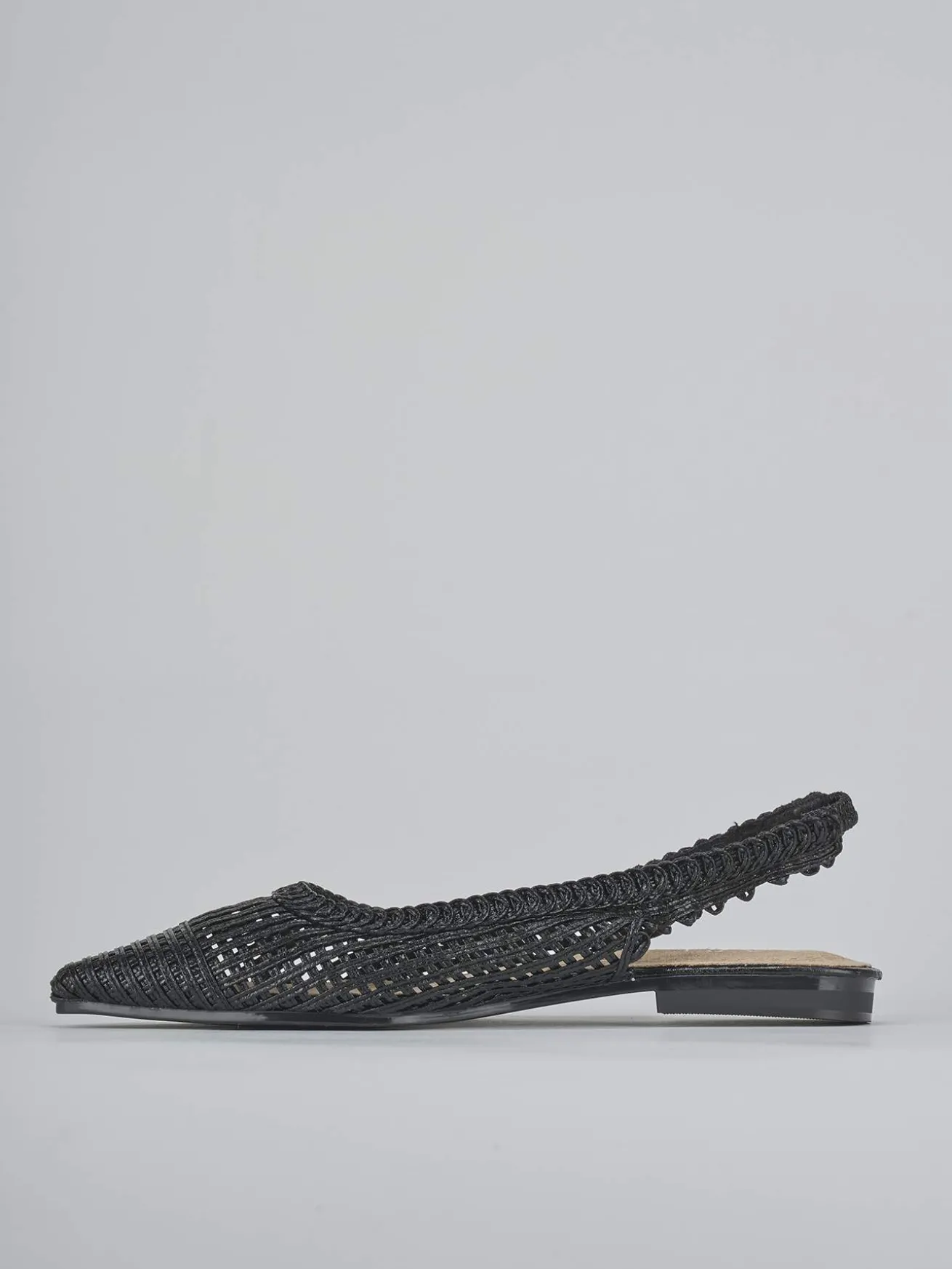 Ballerine tacco 1cm pelle nero