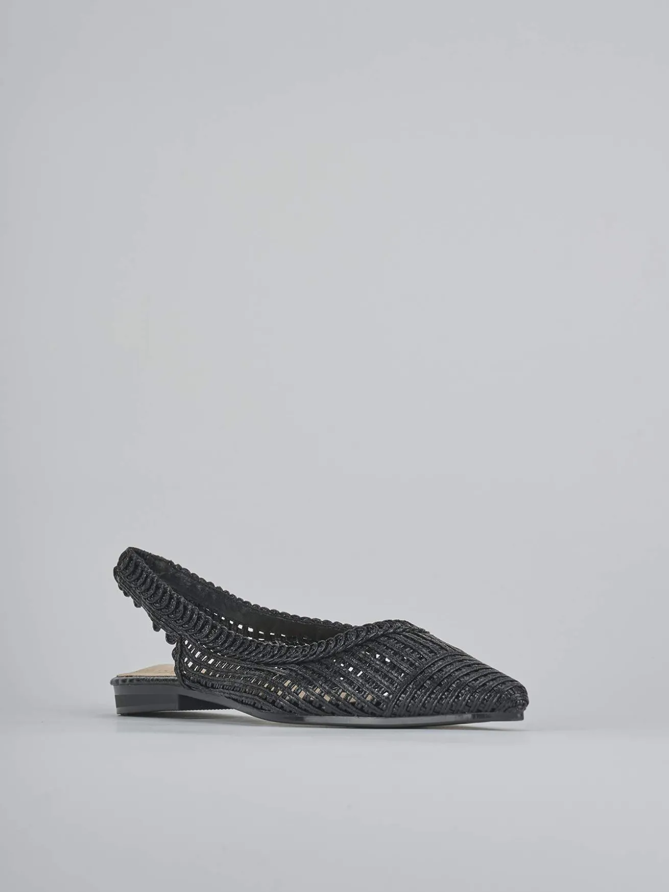 Ballerine tacco 1cm pelle nero