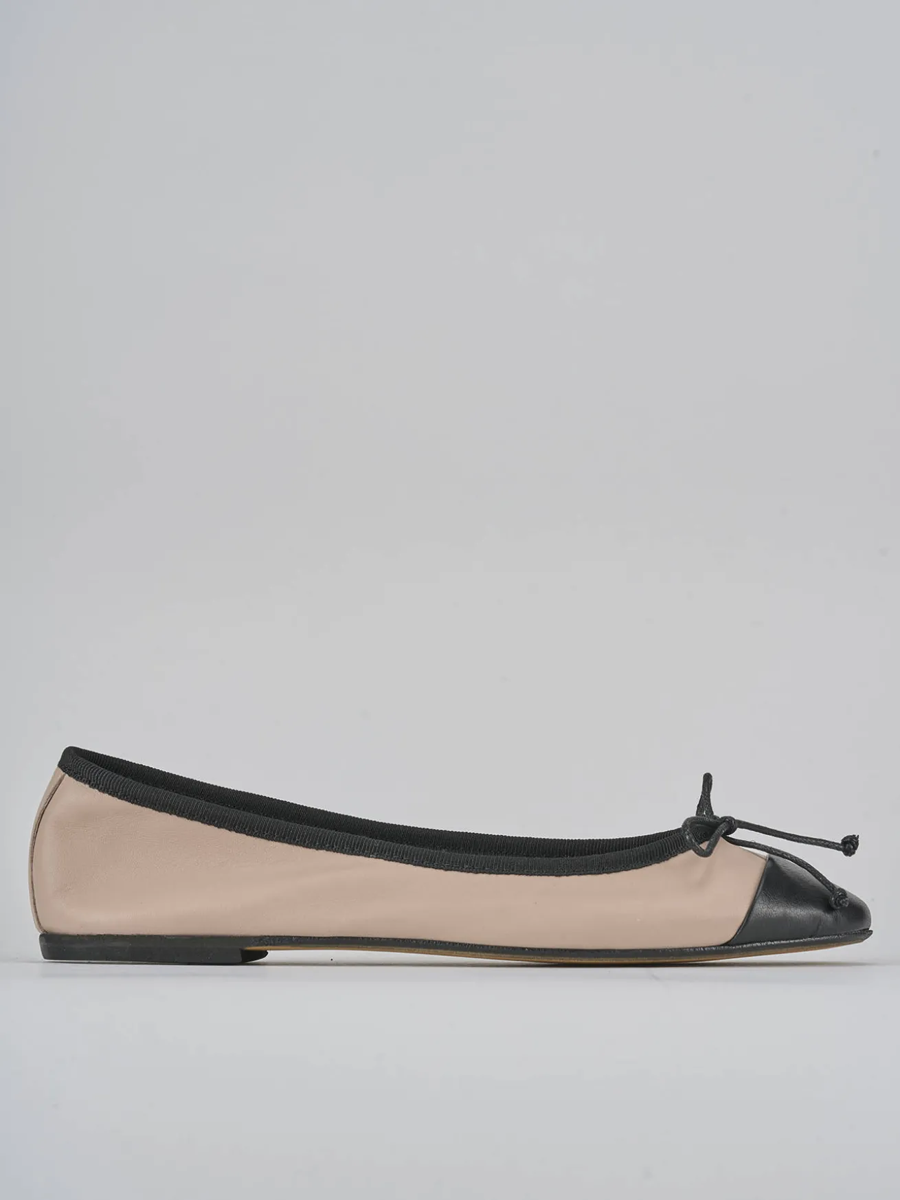 Ballerine tacco 1cm pelle rosa