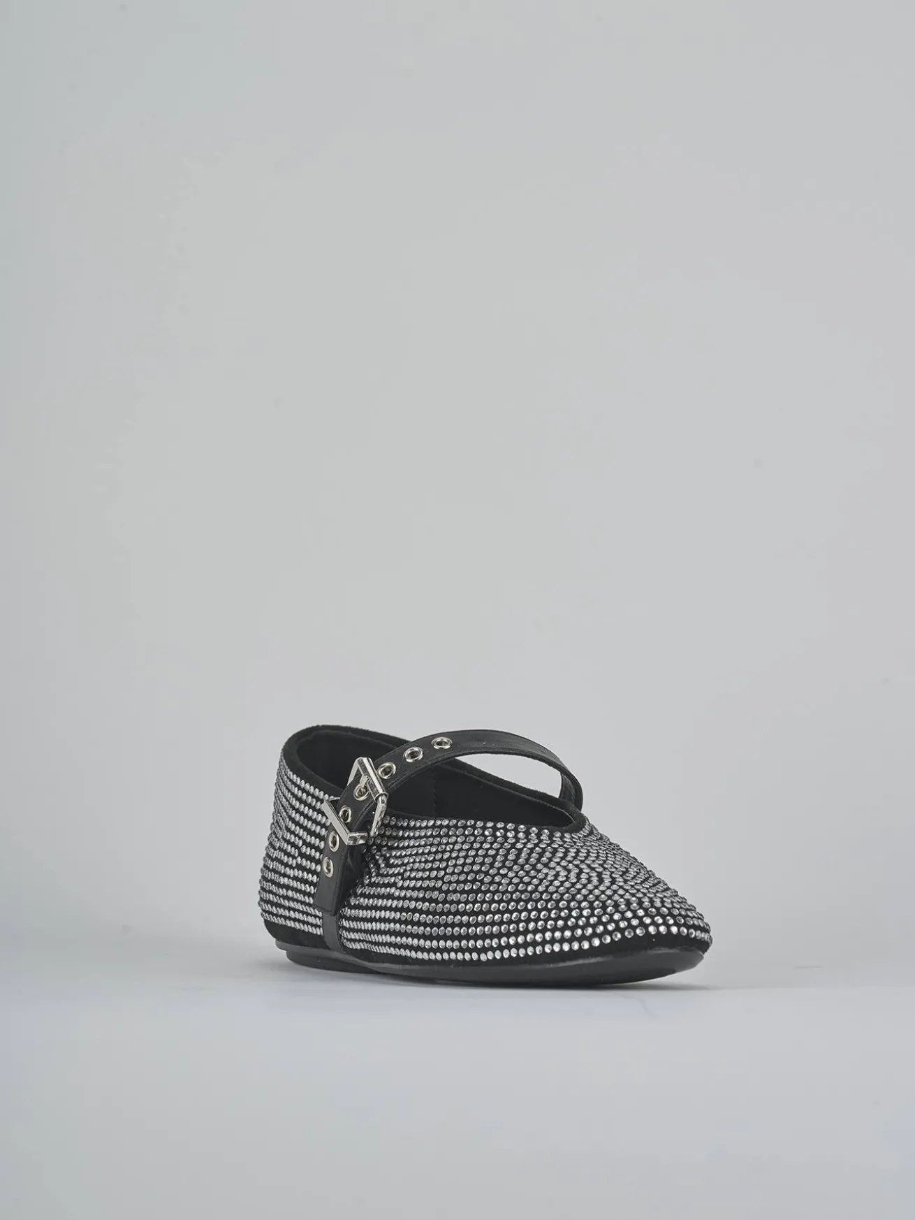 Ballerine tacco 1cm pelle nero