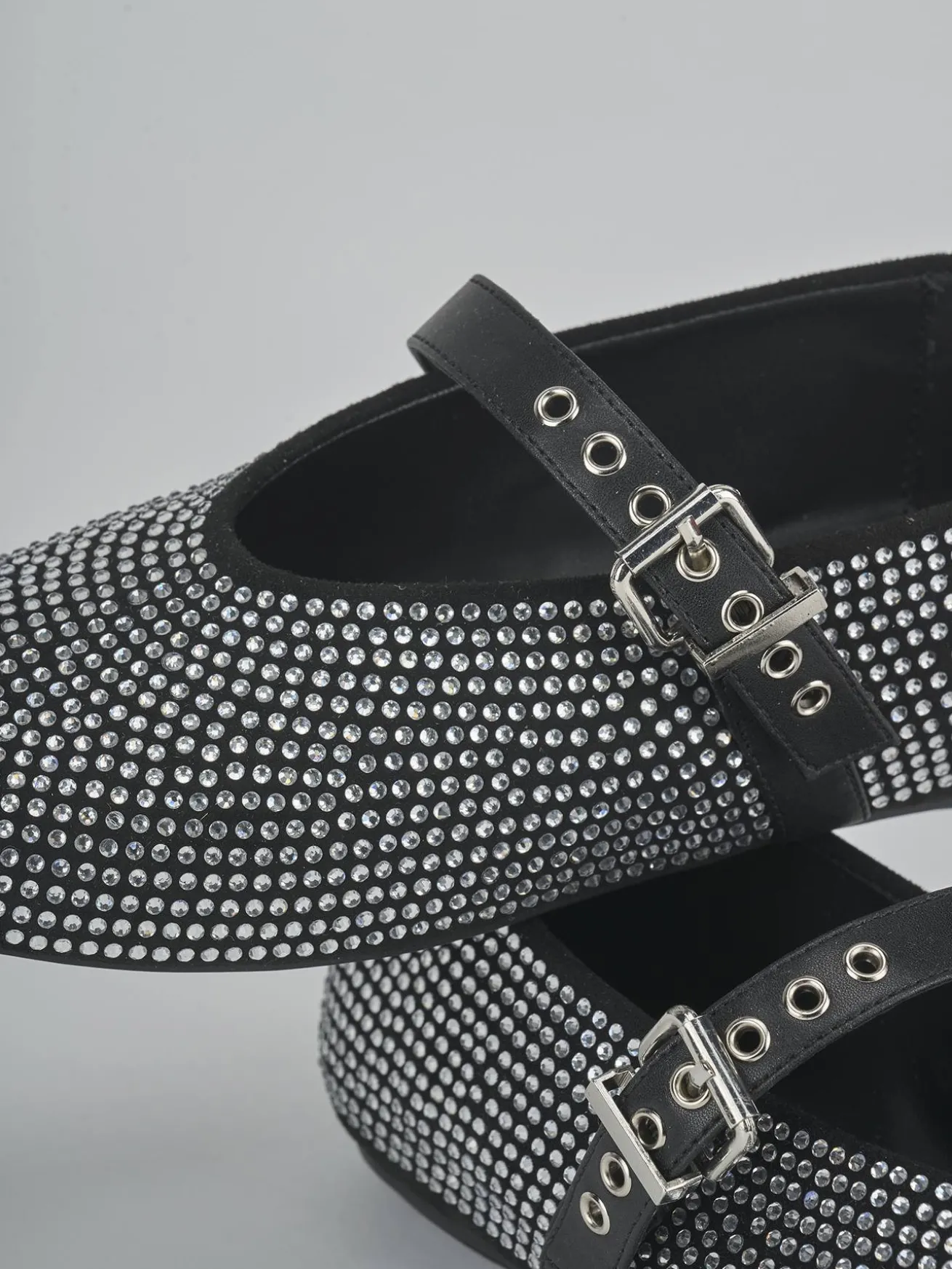 Ballerine tacco 1cm pelle nero