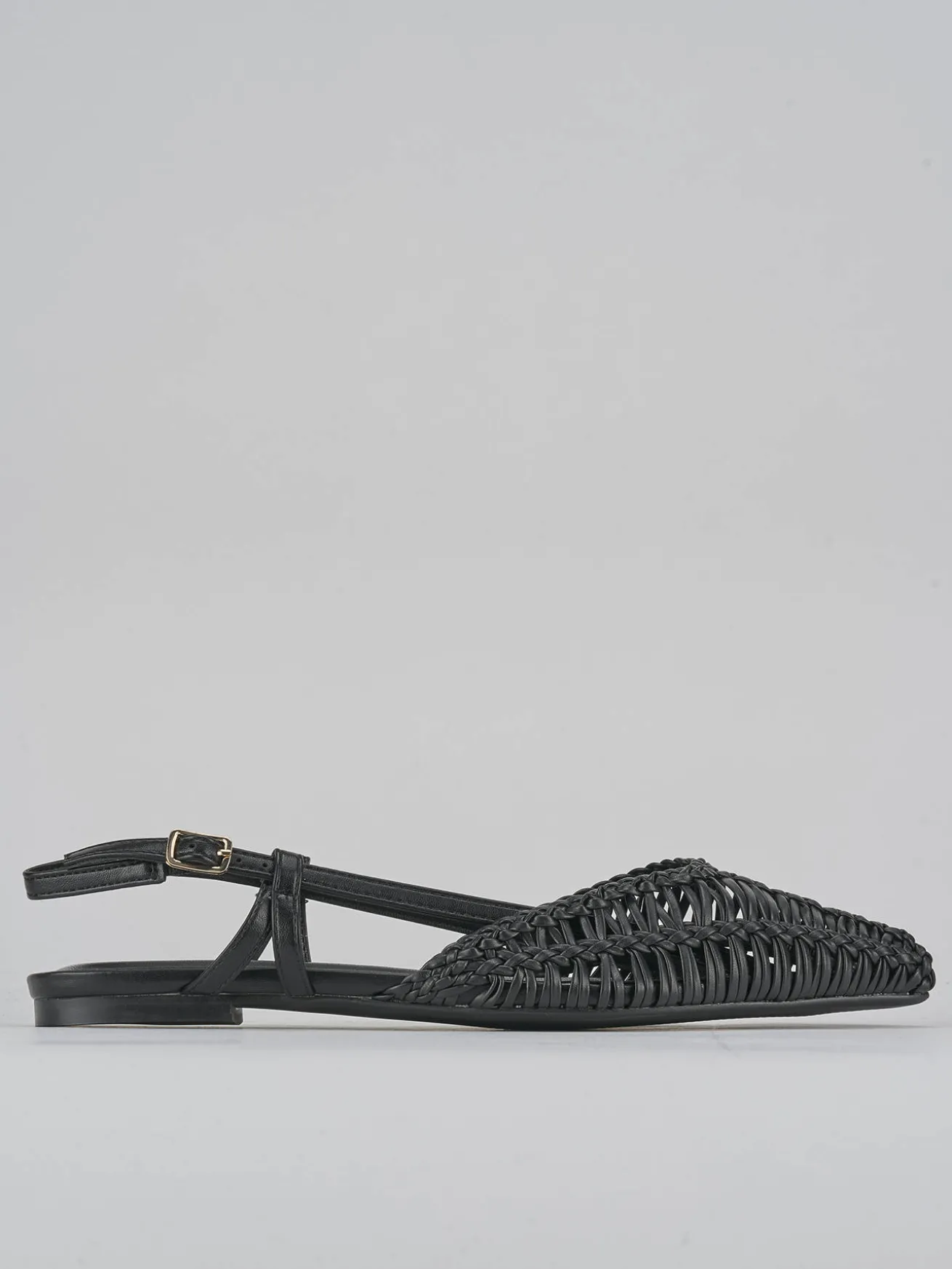 Ballerine tacco 1cm pelle nero