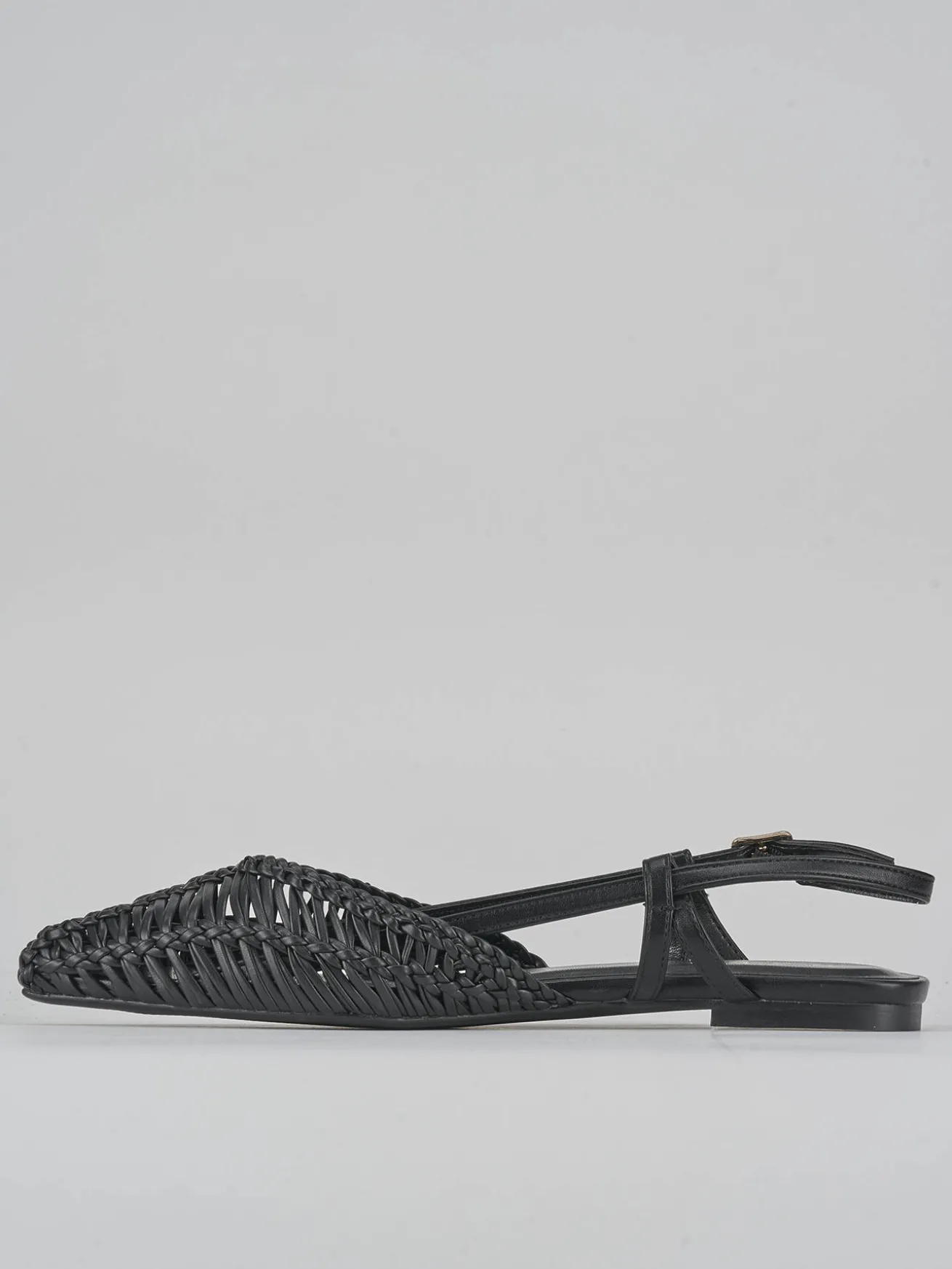 Ballerine tacco 1cm pelle nero