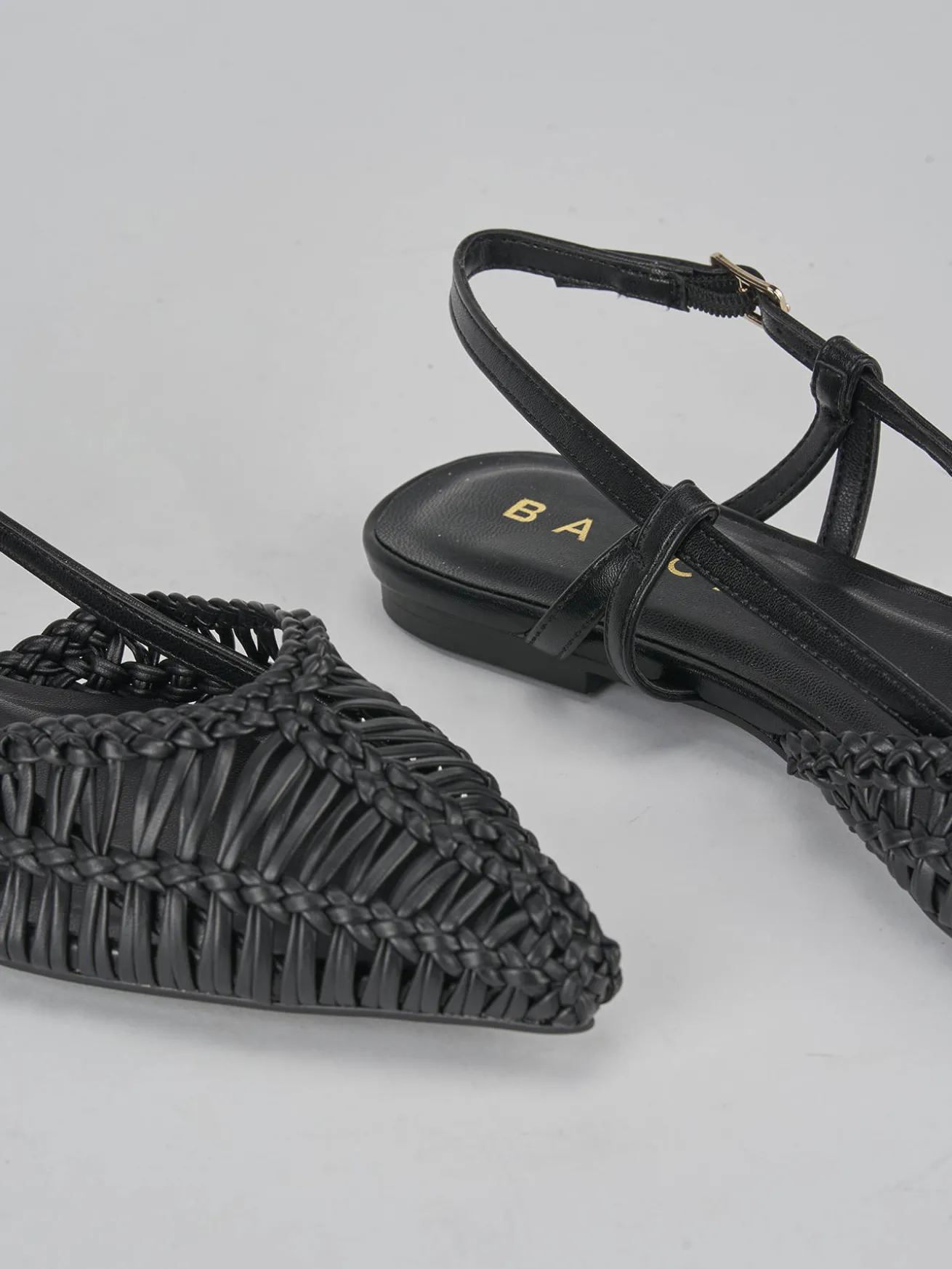 Ballerine tacco 1cm pelle nero