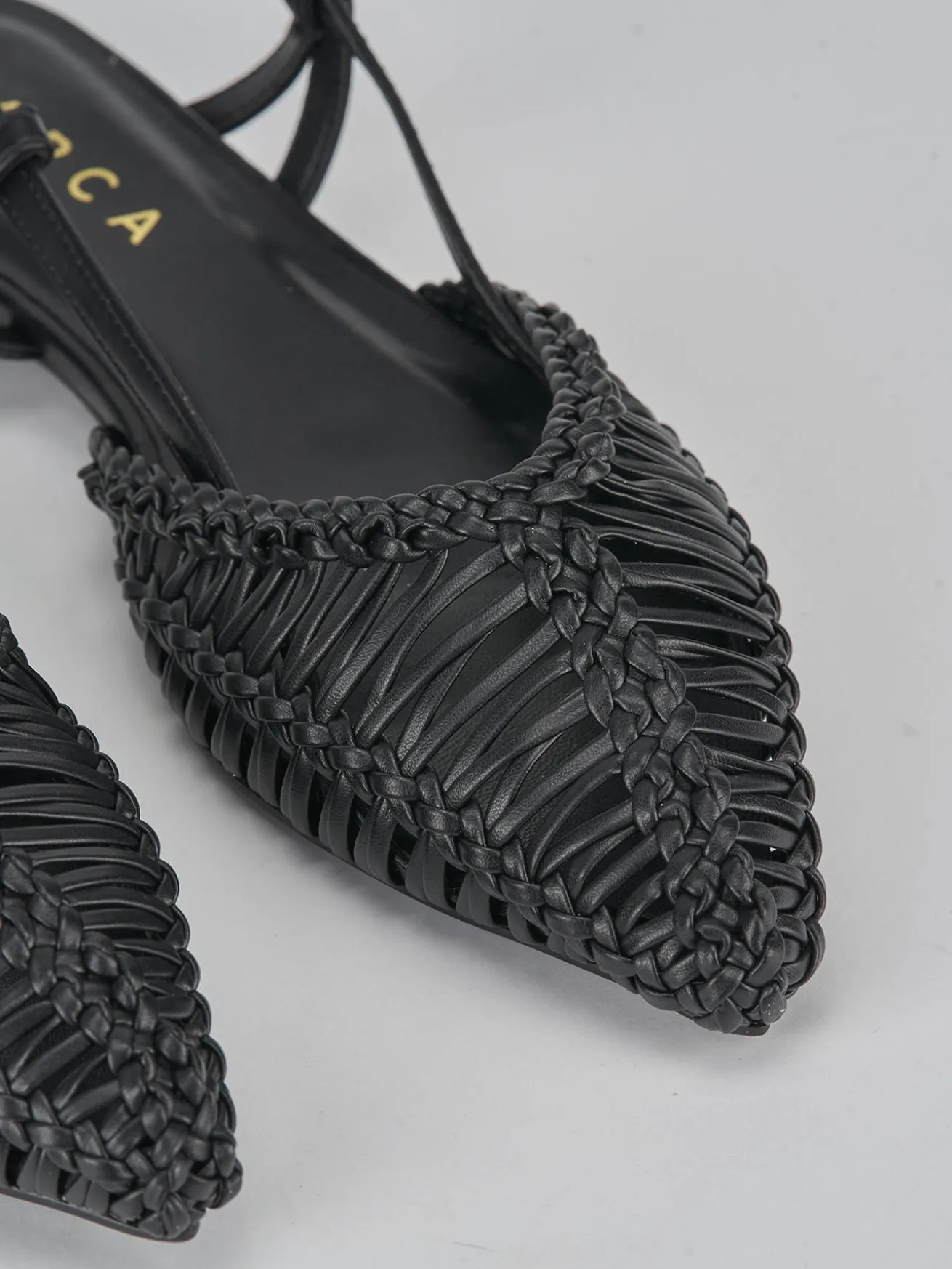 Ballerine tacco 1cm pelle nero