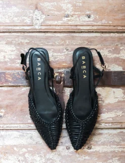 Ballerine tacco 1cm pelle nero