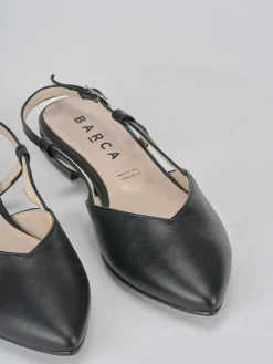 Ballerine tacco 1cm pelle nero