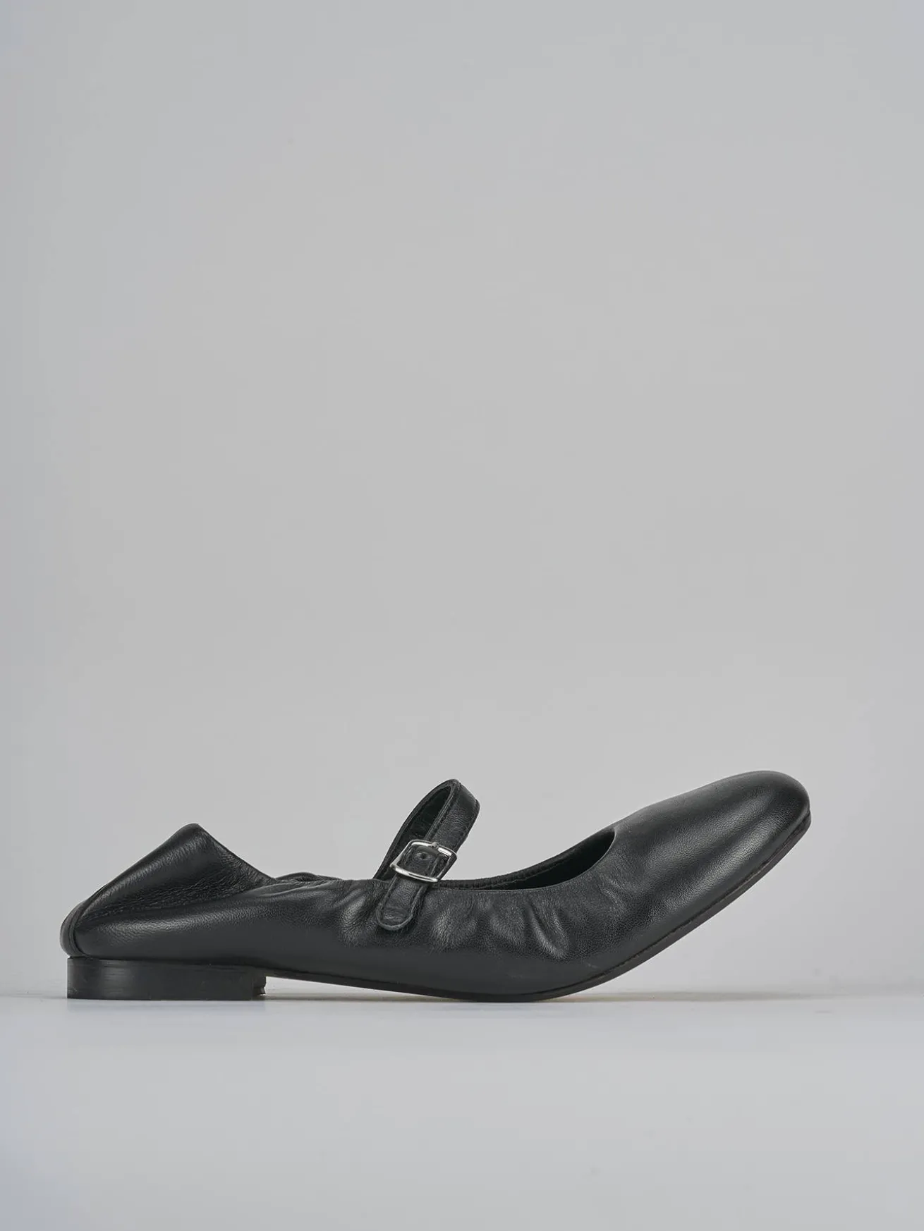 Ballerine tacco 1cm pelle nero