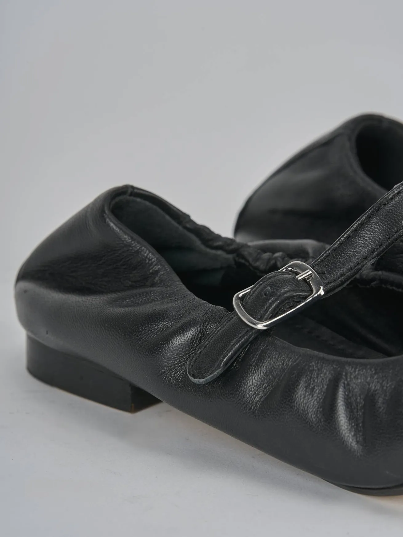 Ballerine tacco 1cm pelle nero