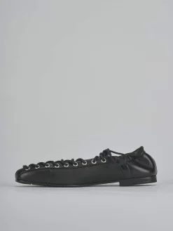 Ballerine tacco 1cm pelle nero