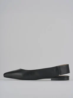 Ballerine tacco 1cm pelle nero