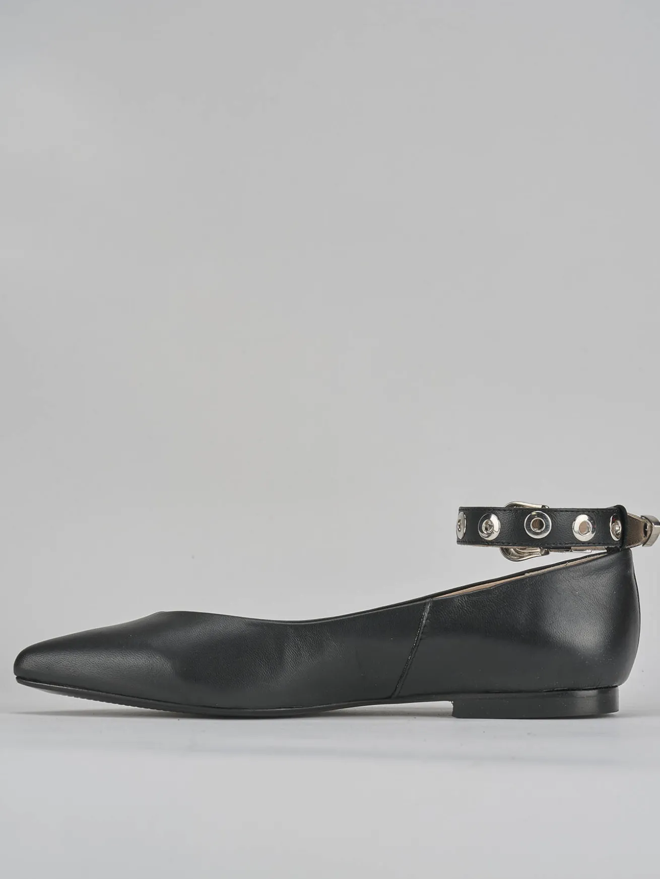 Ballerine tacco 1cm pelle nero