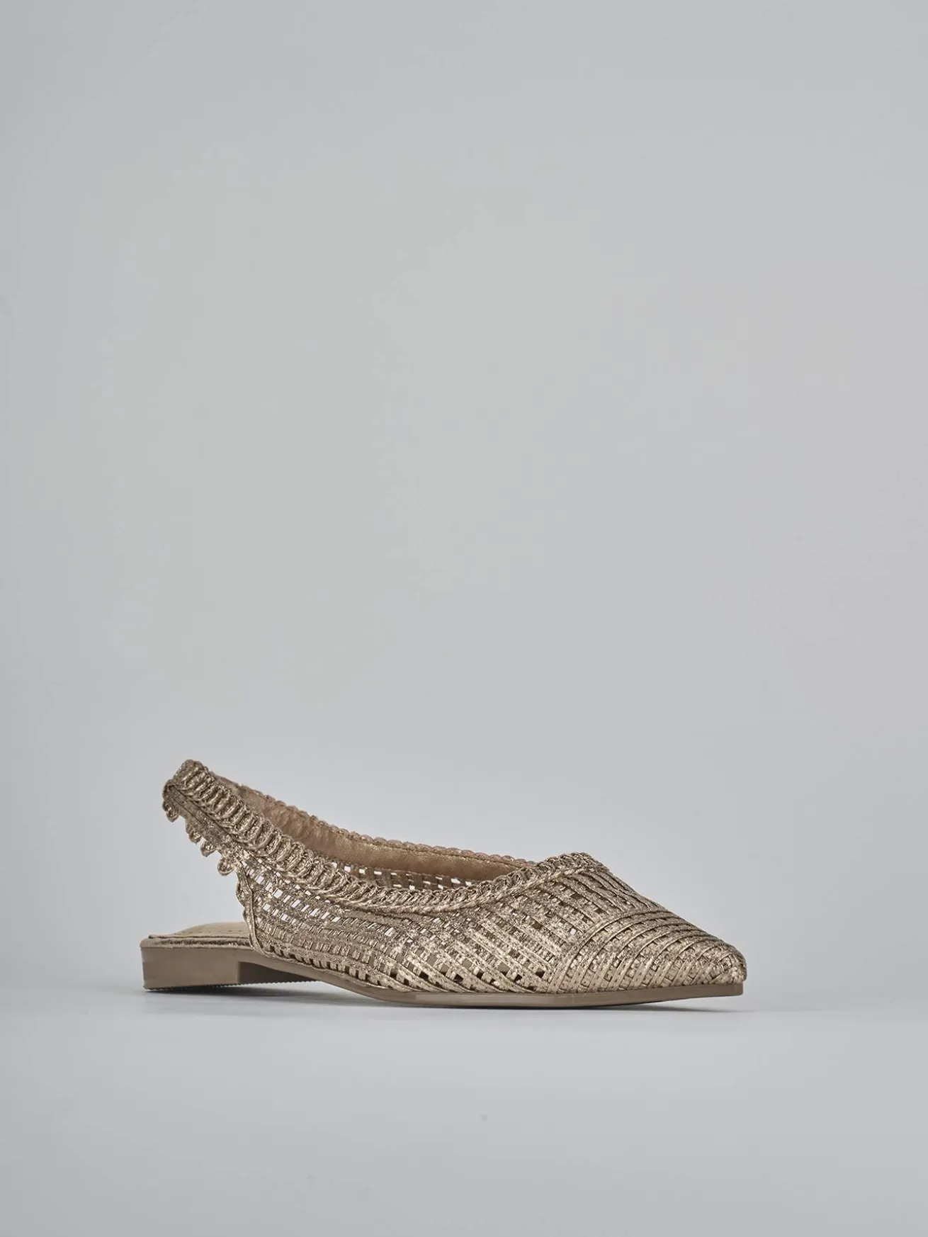 Ballerine tacco 1cm pelle rosa