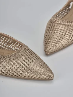 Ballerine tacco 1cm pelle rosa