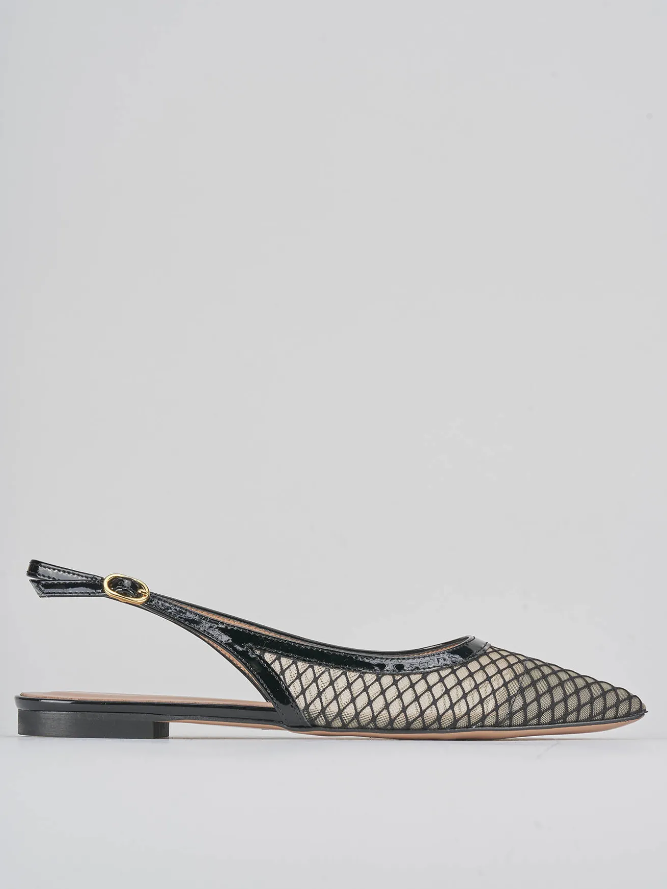 Ballerine tacco 1cm pelle nero