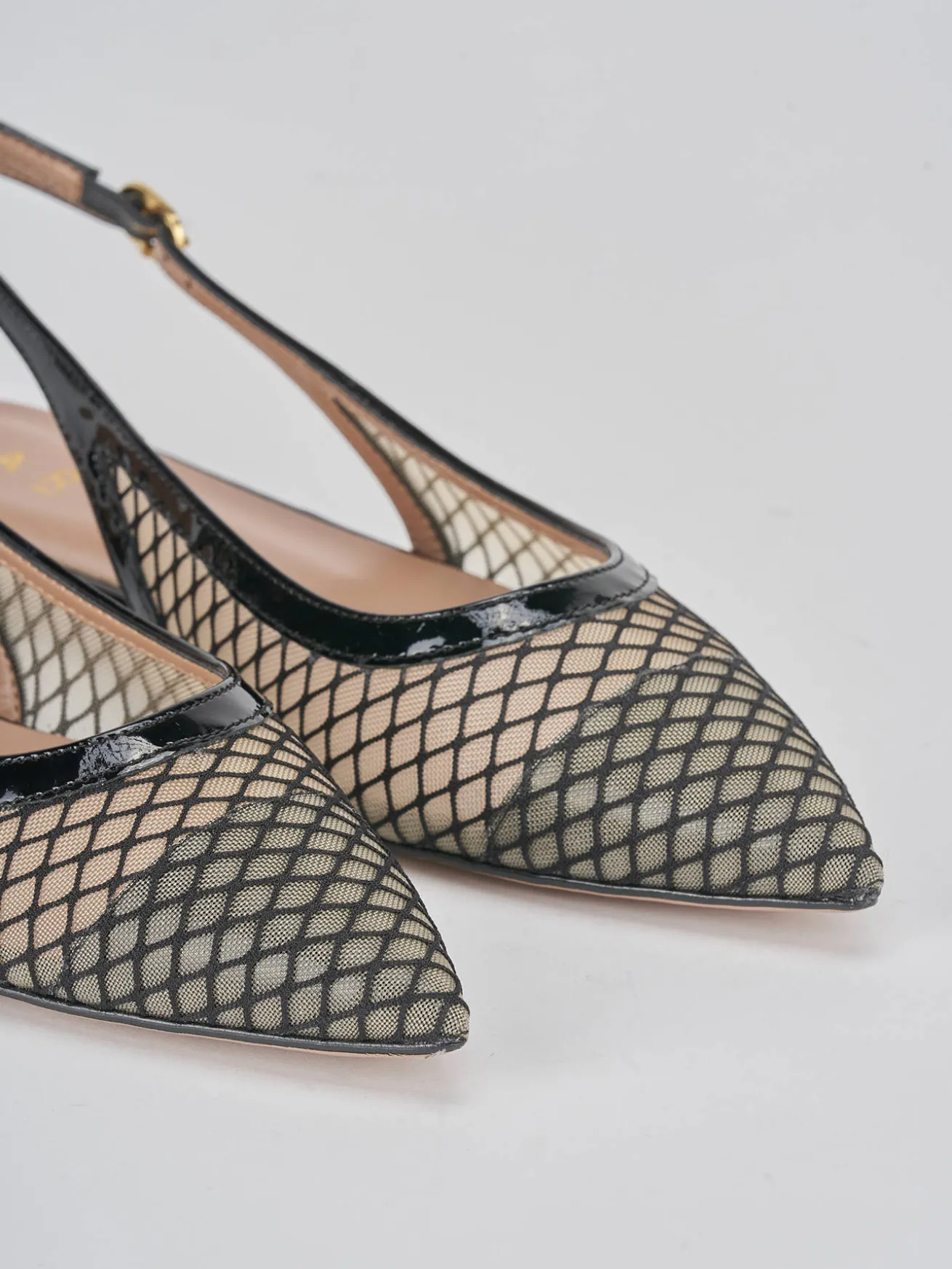 Ballerine tacco 1cm pelle nero